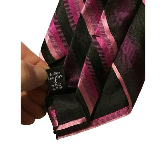 5/$10 APT. 9 Purple Black Silk Tie 59 inch NWOT - Picture 4 of 4